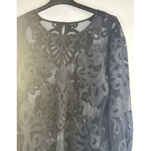 Torrid Mesh Embroidery Long Sleeve Top Plus Size 4 4X Witchy Grunge Whimsigoth - Picture 5 of 14